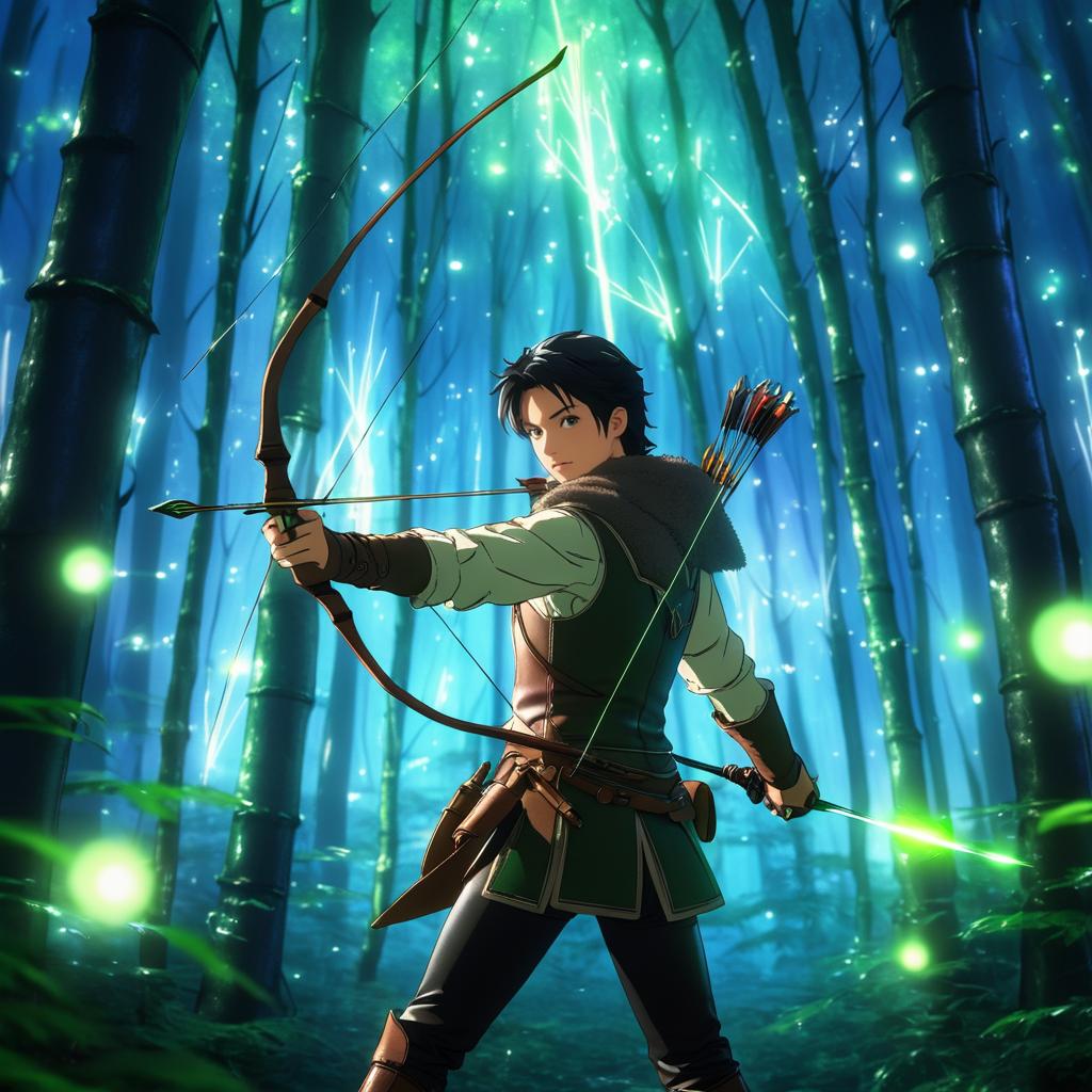 Archer in an Enchanted Forest