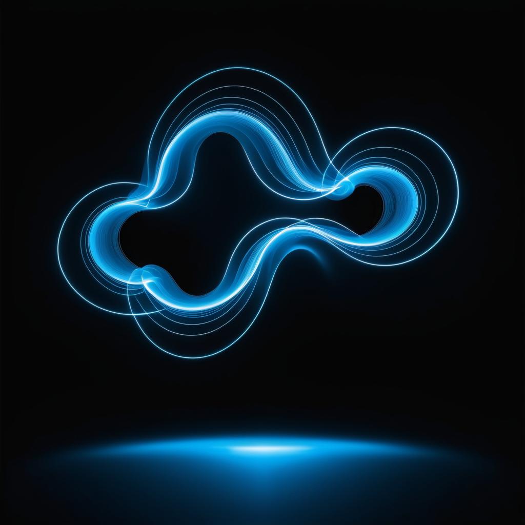 Elegant Light Blue Cloud Artwork Design