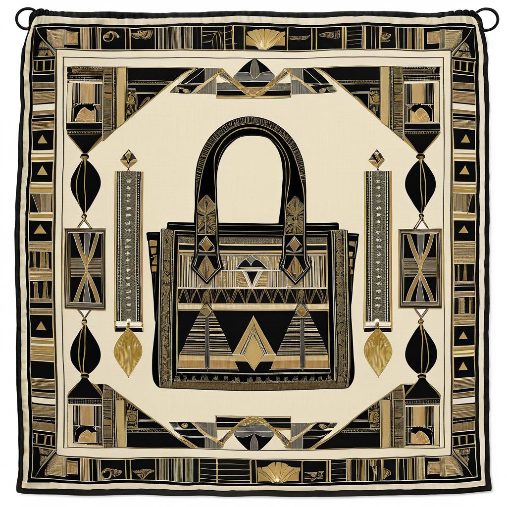 Elegant Egyptian Motif Bag Design