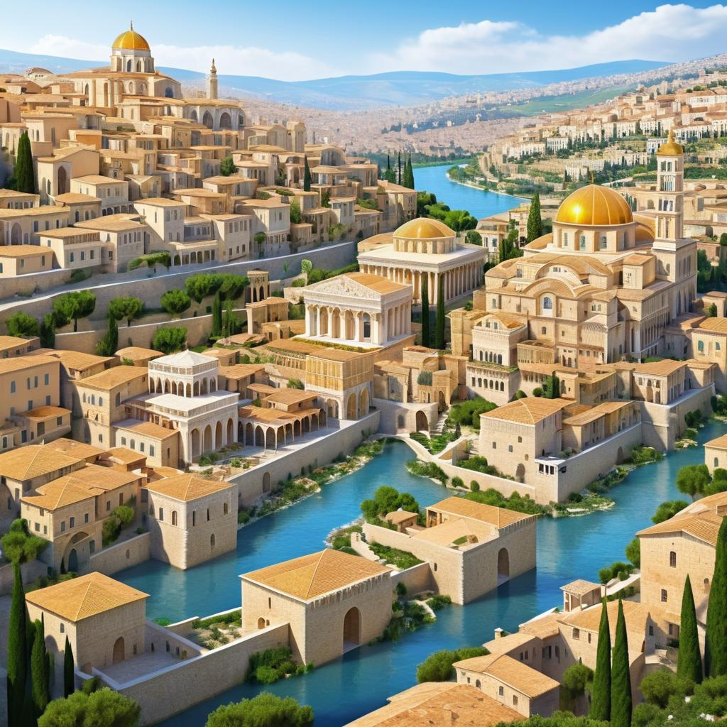 Bustling Byzantine Empire Cityscape