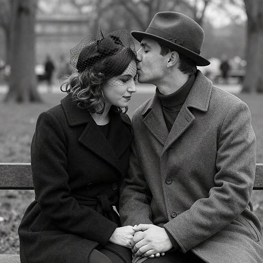 Vintage Park Kiss Under Black Veil