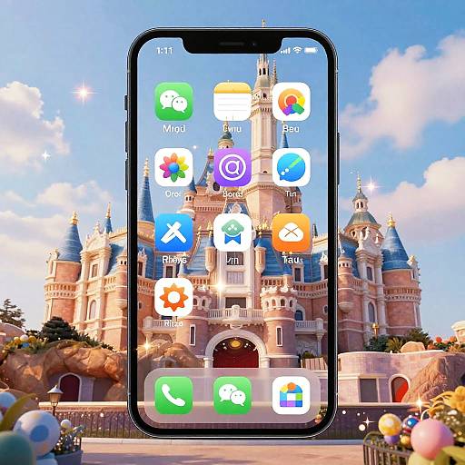 Disney Filter App on Sleek Smartphone