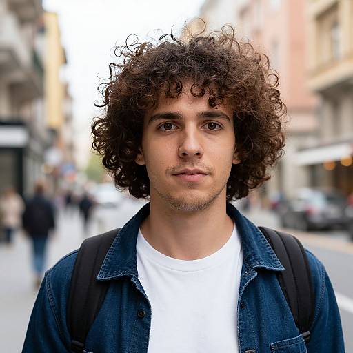 Candid Street Portrait of Fit European Man