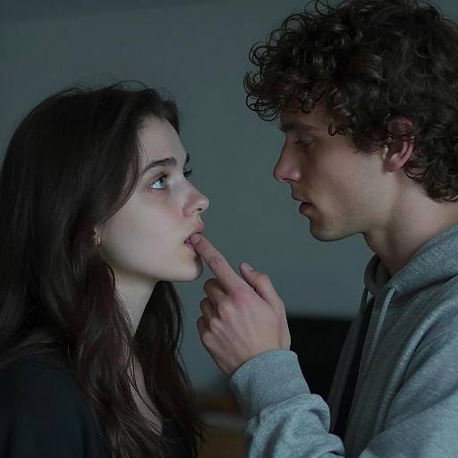 Intimate Moments in Dim Light