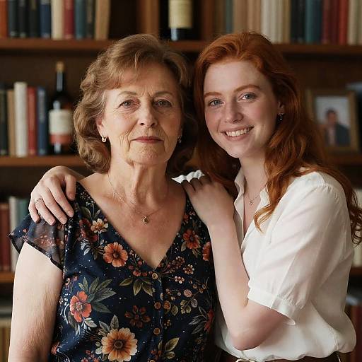 Warm Embrace Between Generations