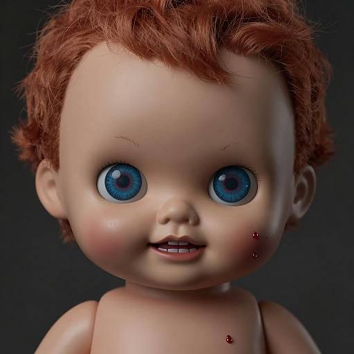 Creepy Red-Haired Baby Doll Portrait