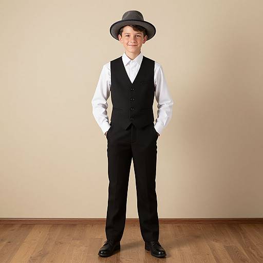 Vintage Stylish Male Costume Portrait