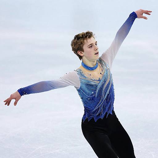 Young Brandon Frazier Skating Portrait