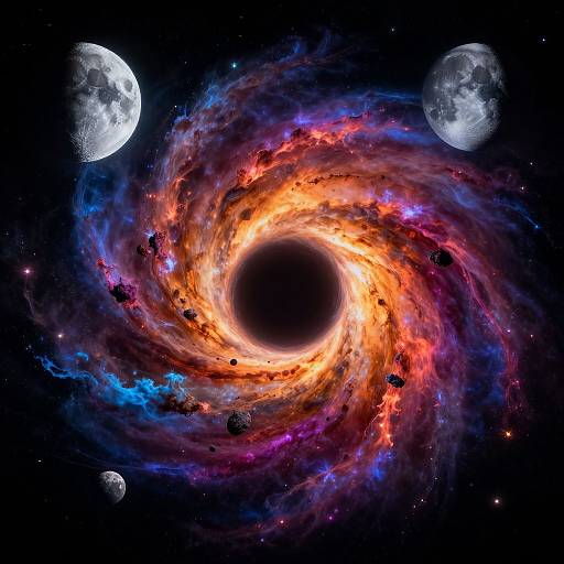 Hyperdetailed Photorealistic Cosmic Explosion