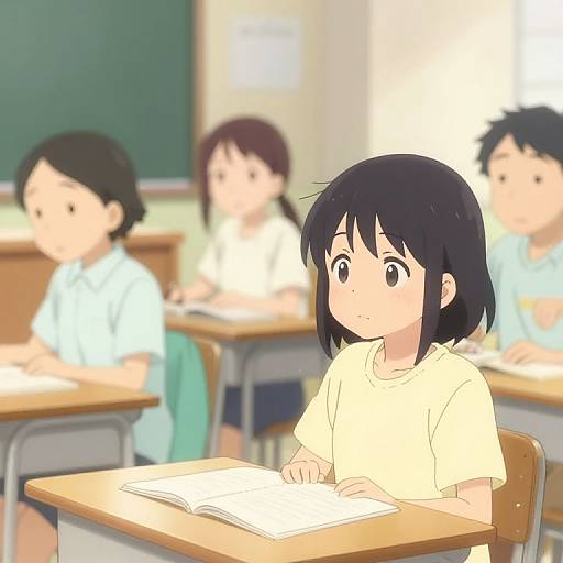 Charming Slice-of-Life Anime Scene