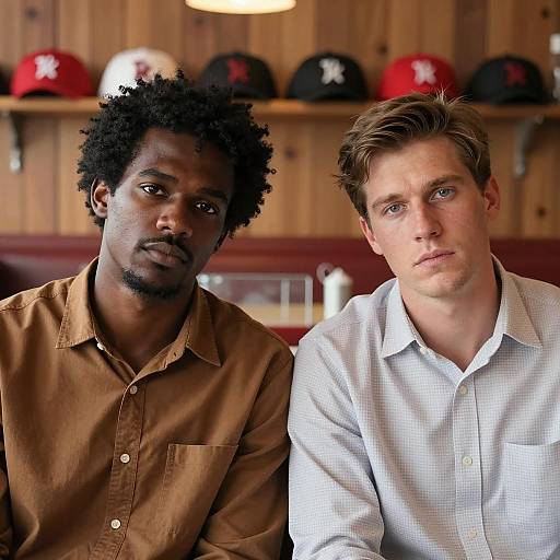 Intense Conversation in a Diner Setting