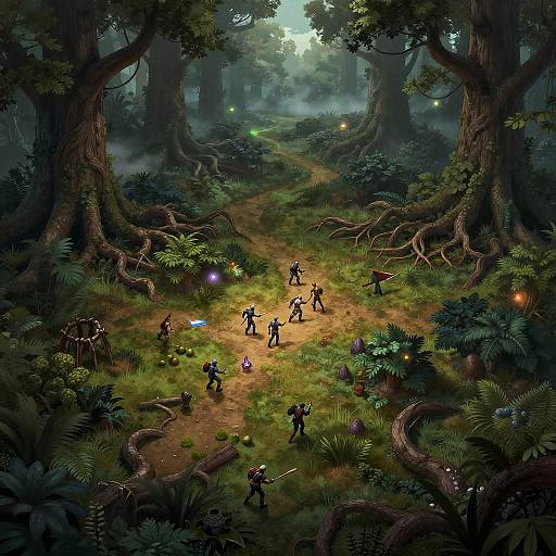 DnD 5e Forest Battlemap Twilight