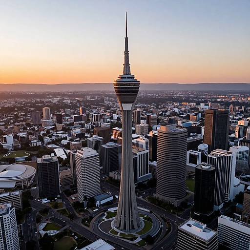 Futuristic Skyline of Johannesburg and Munich