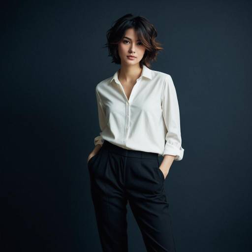Elegant Woman in Casual Attire