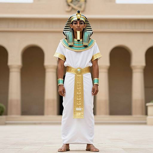 Man in Egyptian Priest Costume