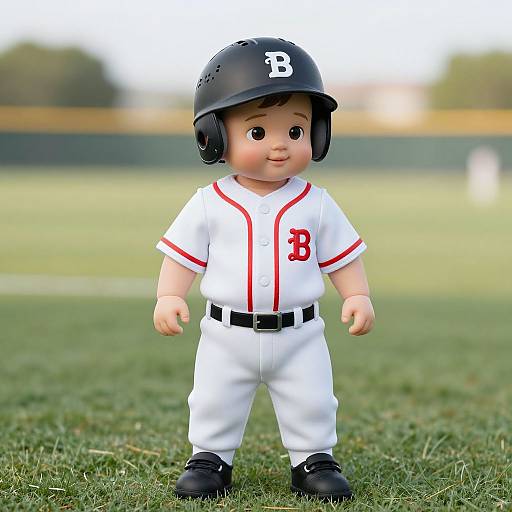Photorealistic Infant Baseball Costume