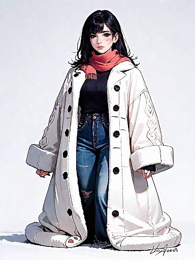 Casual Winter Fashion with Teddy Coat