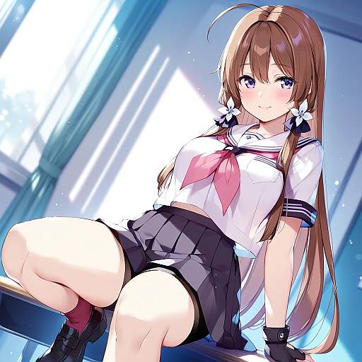 Illustration of Arihara tsubasa, cinderella series in the style of Miyase mahiro