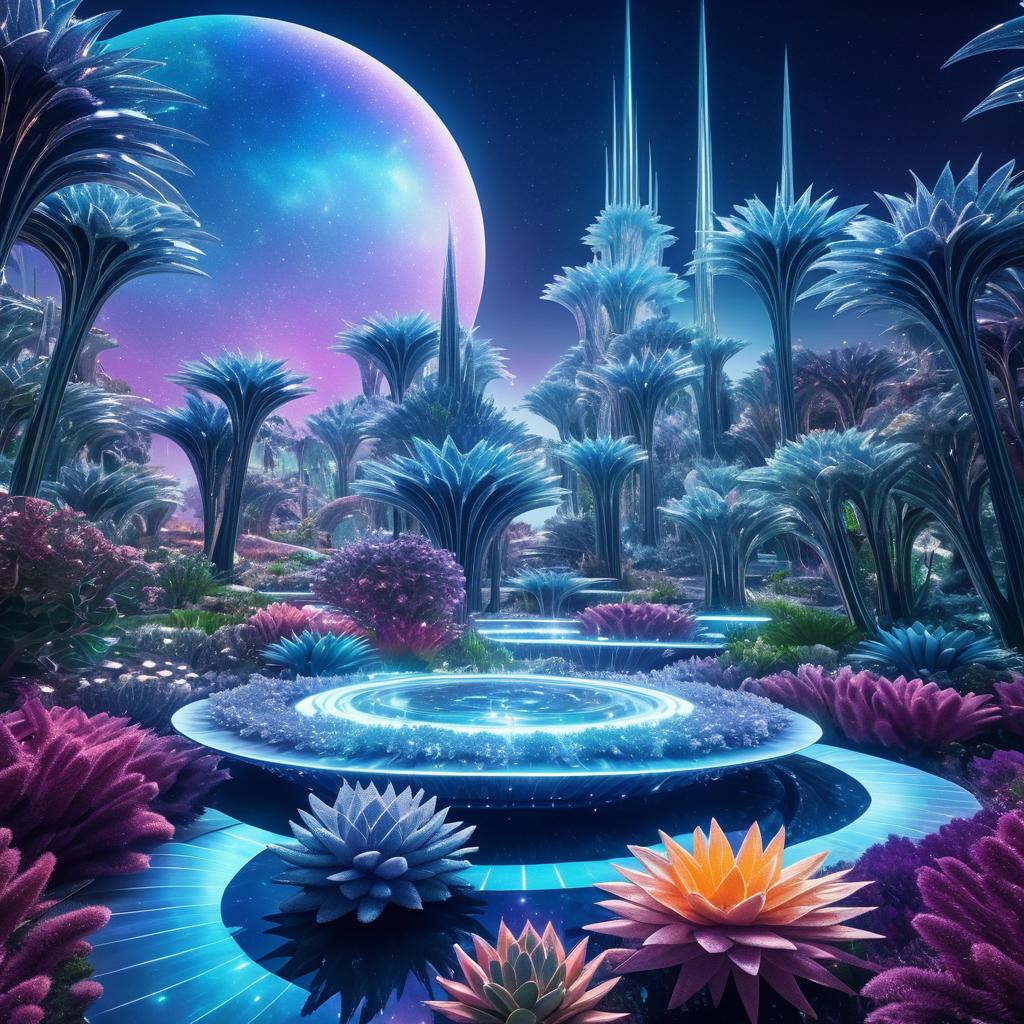 Lunar Garden of Eden in Crystals