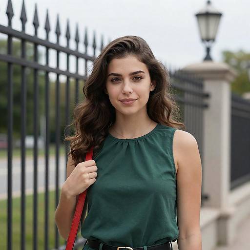 Charming Young Woman in Nature
