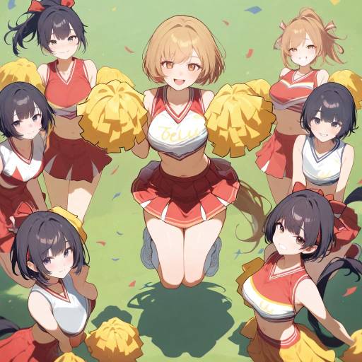 Cheerleader Tohru Honda in Action
