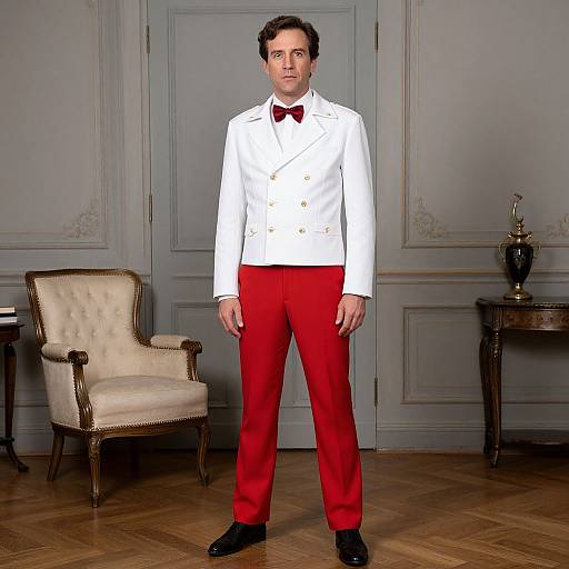 Jean Michel Frank White Jacket Outfit