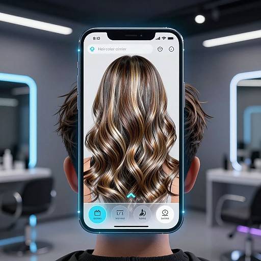 Futuristic Hair Color Changer App
