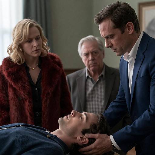 Dramatic Movie Scene with Striking Emotions