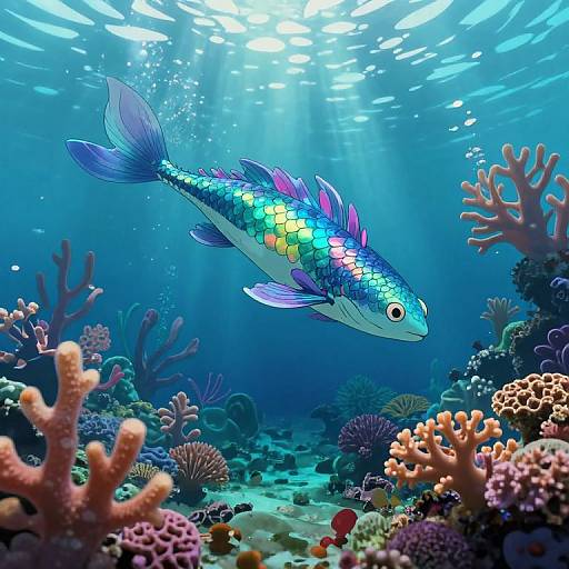 Enchanted Underwater World in Ghibli Style