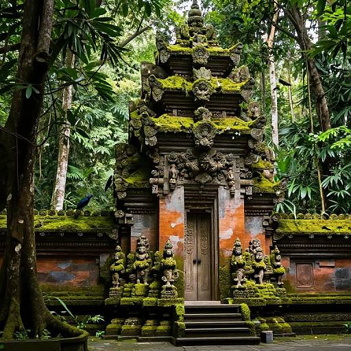 Ancient Jungle Temple Mystical Scene