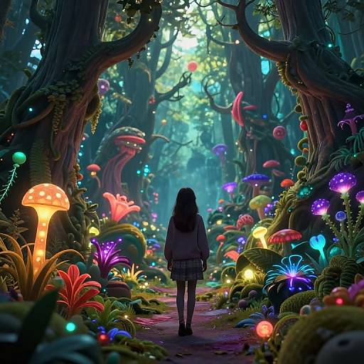 Vickili in Surreal Fantasy Forest