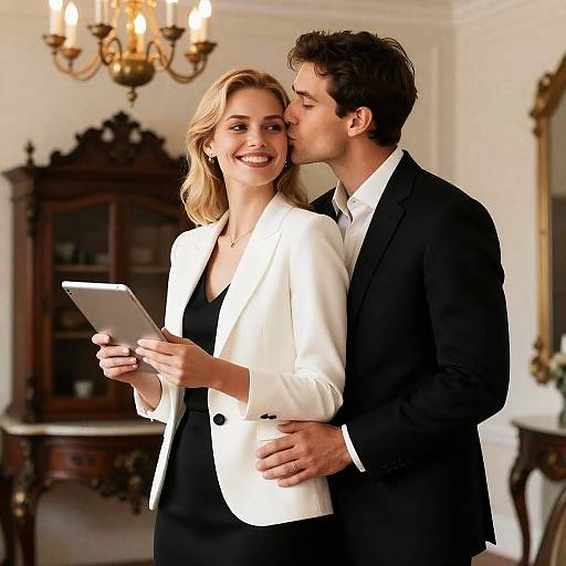 Romantic Couple in Elegant Setting