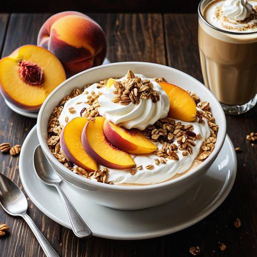 Peach Parfait with Latte