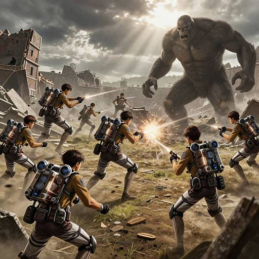 Realistic Attack on Titan Battlefield