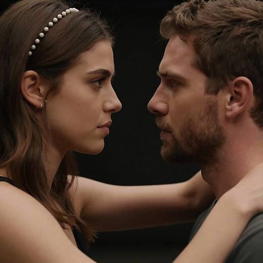 Intimate Moment Between Two Lovers