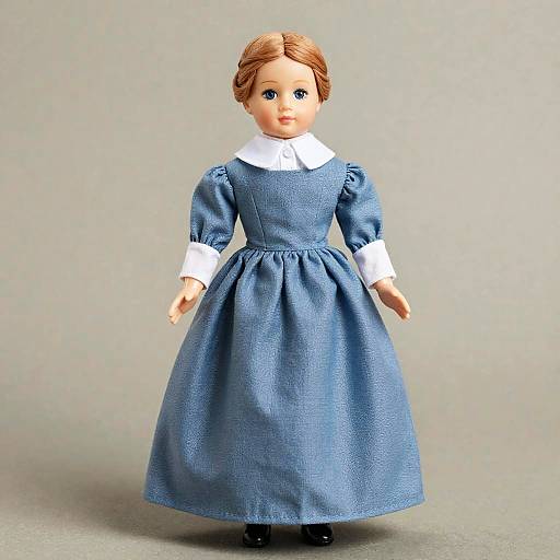Victorian Doll in Blue Dress