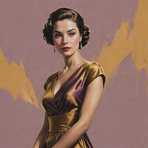 Glamorous Satin Portrait in Duotone