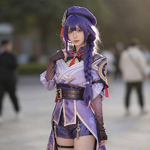 Lifestyle costume photo of Sion eltnam atlasia. Cosplay clothes