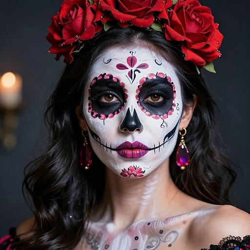 Striking Day of the Dead Makeup
