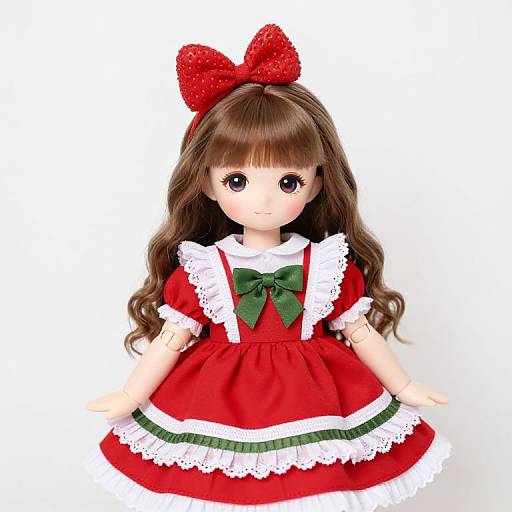 Strawberry Doll in Red Dress