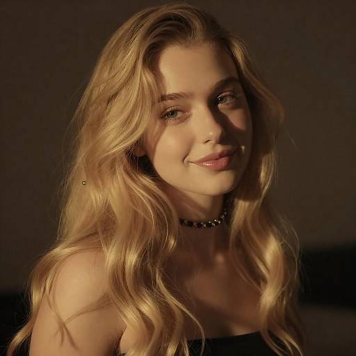 Warm Portrait of a Young Woman