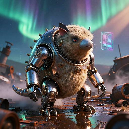 Steampunk Robotic Armadillo Mechanic