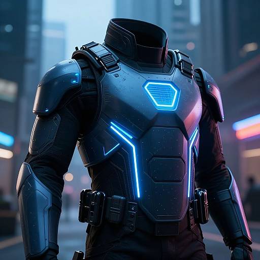 Futuristic Neon Bulletproof Vest