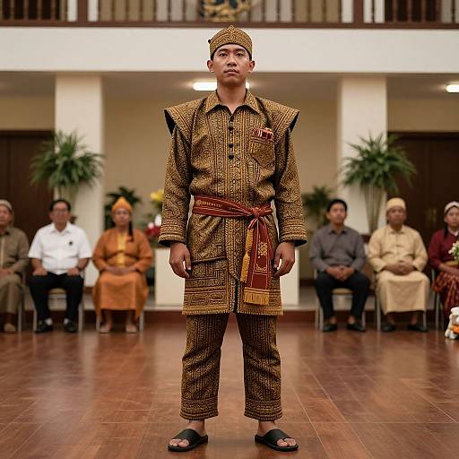 Filipino Man in Traditional Costume