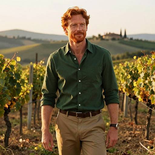 Photorealistic Portrait of Redhead Man