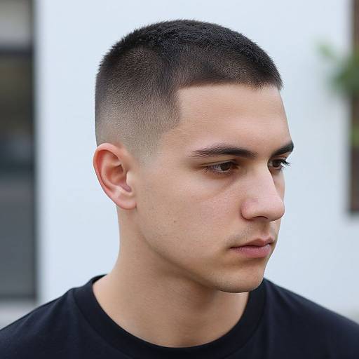 Sharp Flat Top Crew Cut Portrait