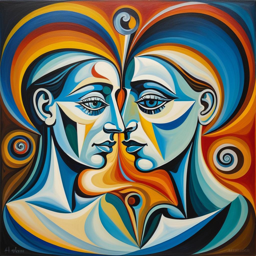 Surreal Love in Picasso's Style