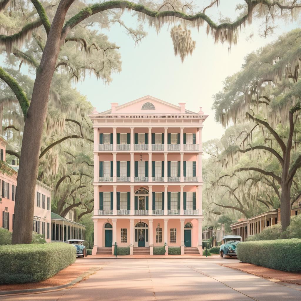 Vintage Travel Poster of Savannah, Georgia