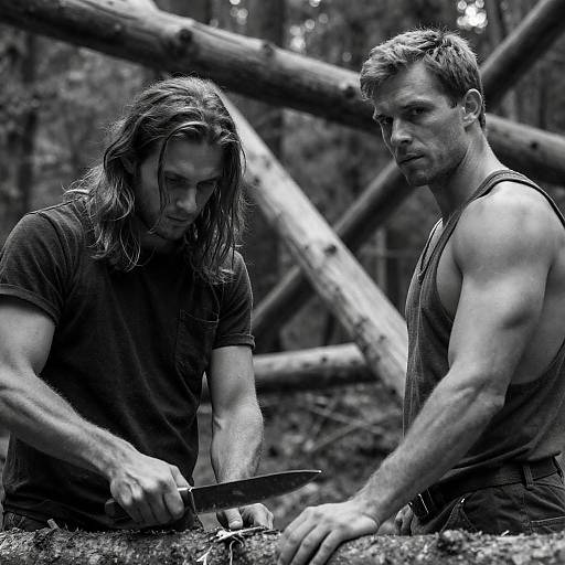 Intense Forest Encounter: A Dramatic Capture