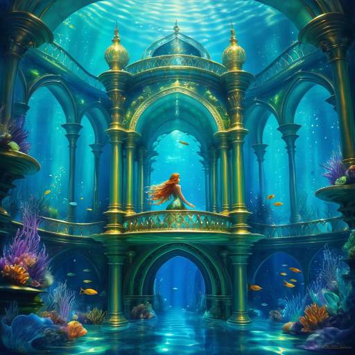 Mermaid in Underwater Palace
